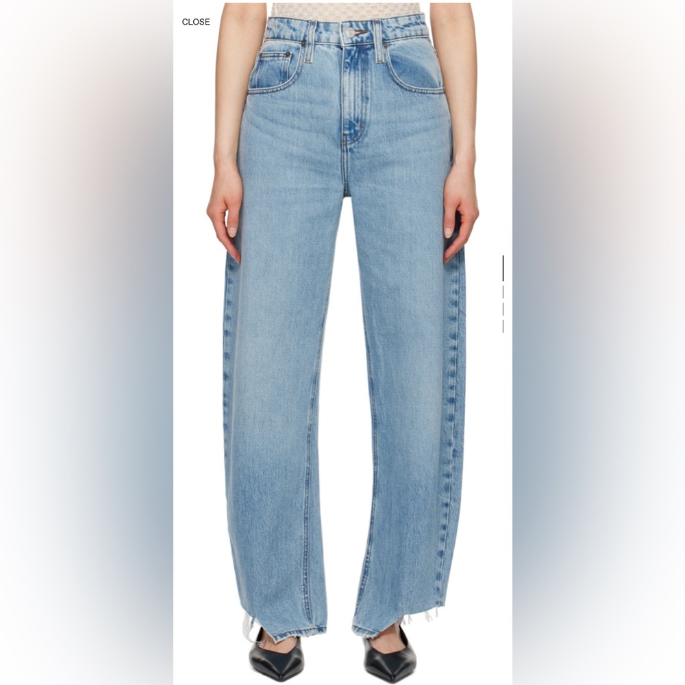 FRAME Barrel Inside Step Fray Jean in Divine 25